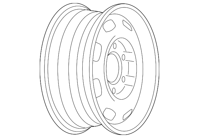 15x6-Inch Steel Wheel - GM (97245908)
