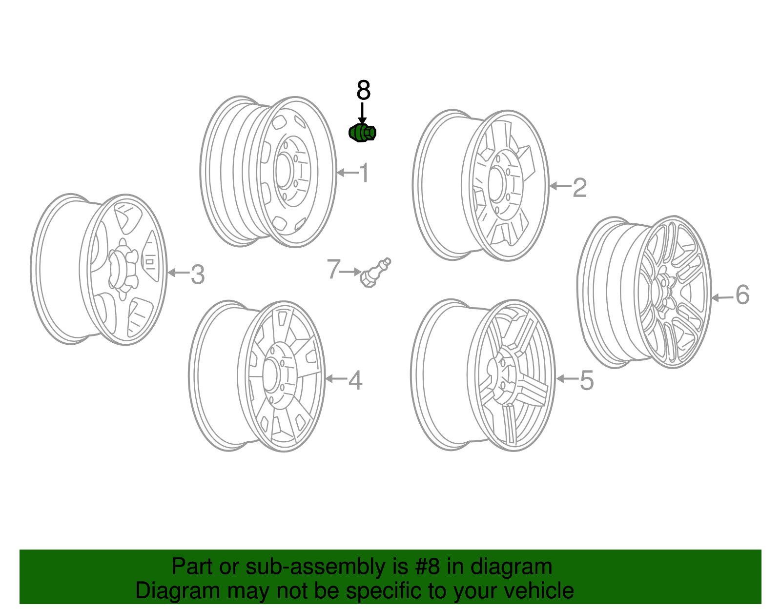 Wheel Nut - GM (9596069)