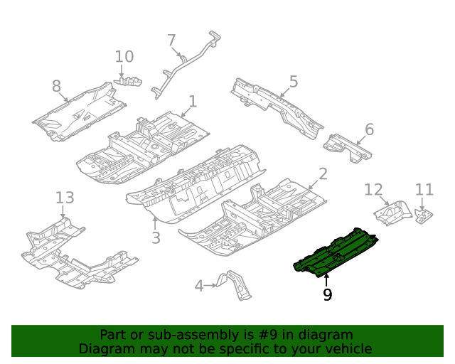 20212022 Nissan Rogue Under Cover 748156RA0A Nissan OEM Parts Outlet