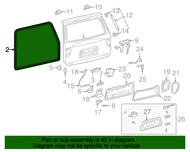 678810C012 Hatch Seal 20012007 Toyota Sequoia OEM Genuine