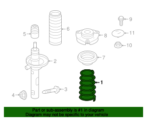 2010 Volkswagen Coil Spring 1K0-411-105-HK | VW Direct Auto Parts