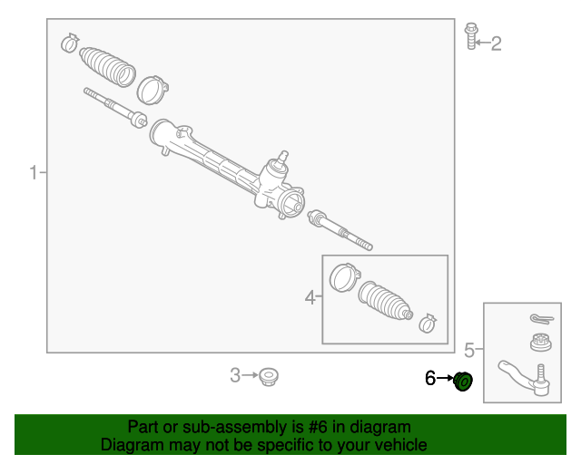 19922018 Toyota Outer Tie Rod Adjust Nut 90105A0038 Toyota Parts