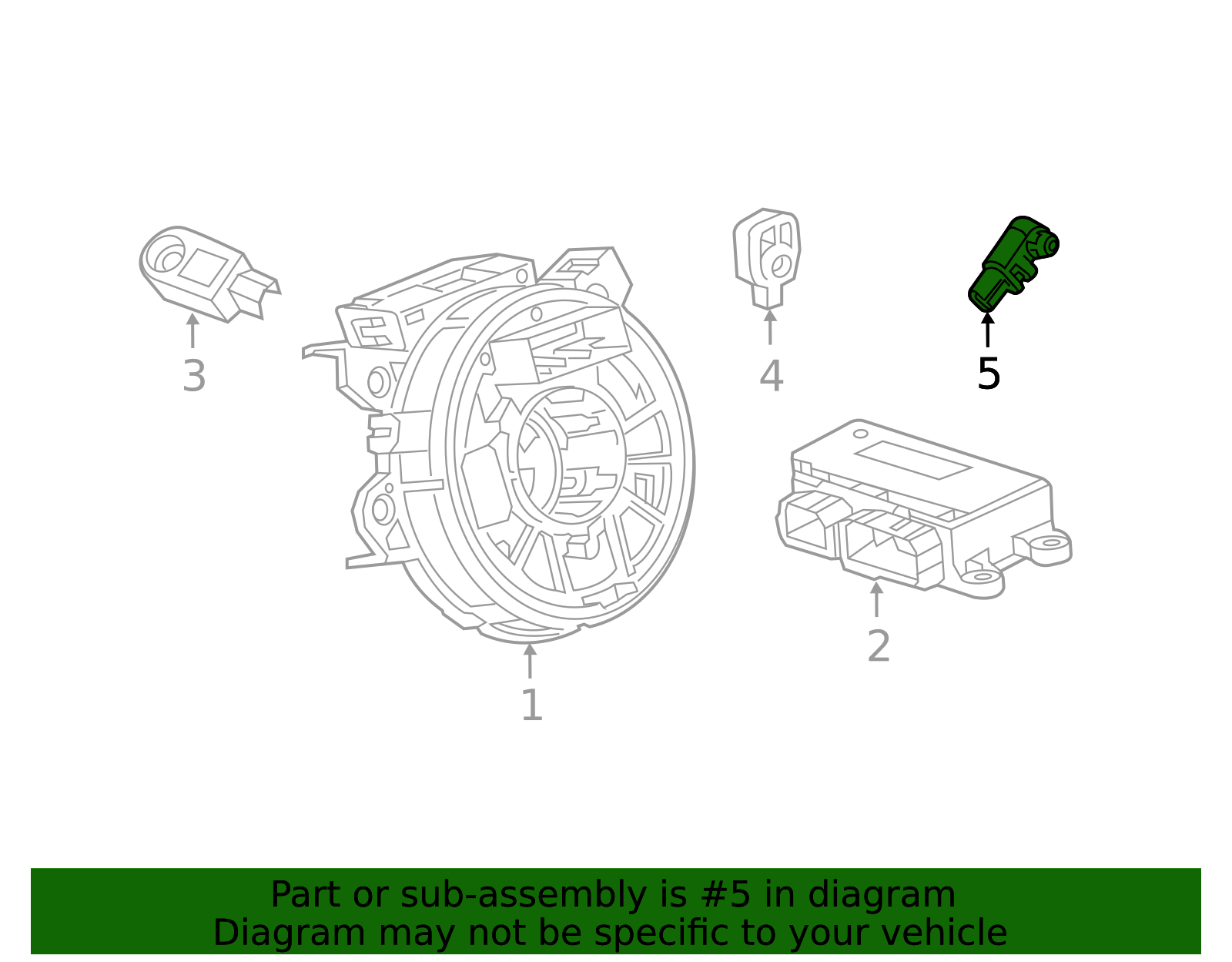Airbag Side Impact Rear Sensor - GM (13525283)