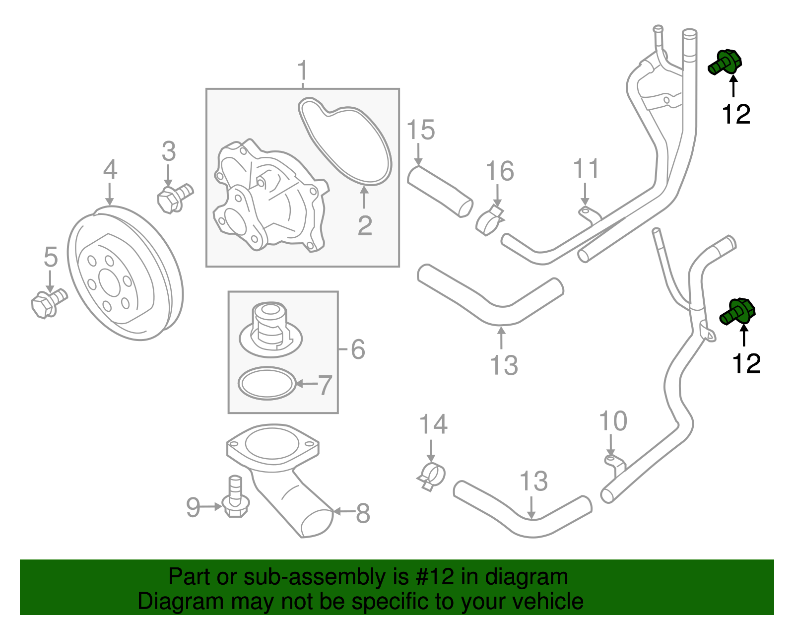 Engine Variable Valve Timing (Vvt) Solenoid Bolt - Scion (SU003-02196)