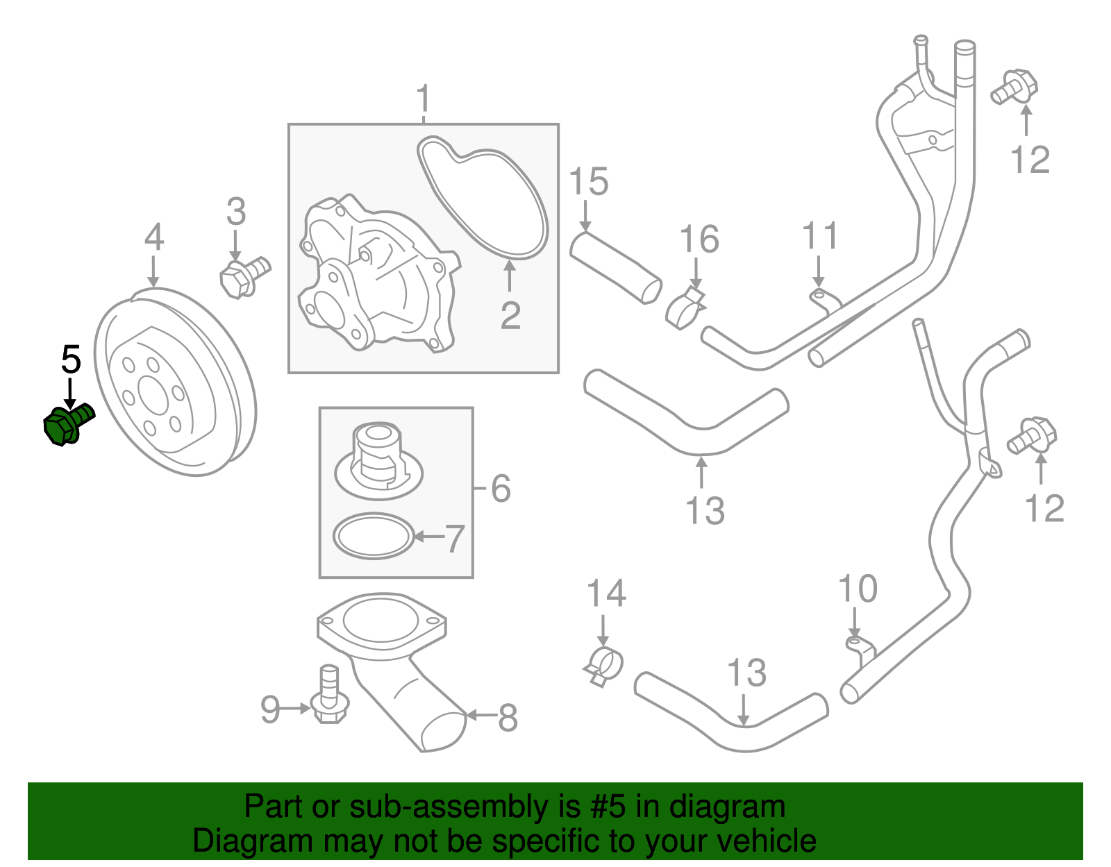 Pulley Bolt - Scion (SU003-02139)