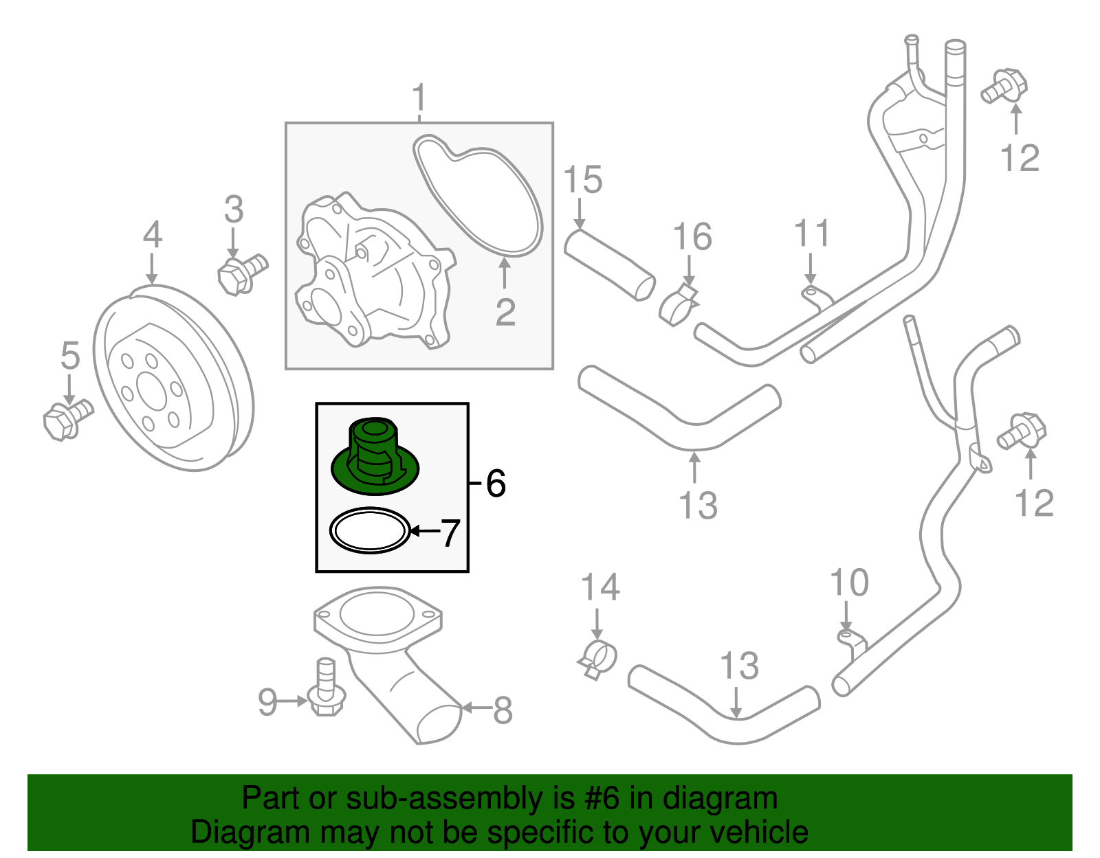 Engine Coolant Thermostat - Scion (SU003-04960)