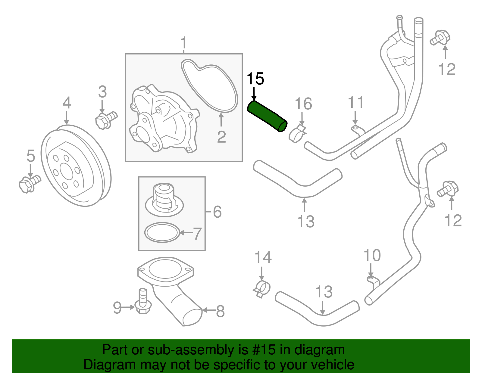 Upper Hose - Toyota (SU003-01190)