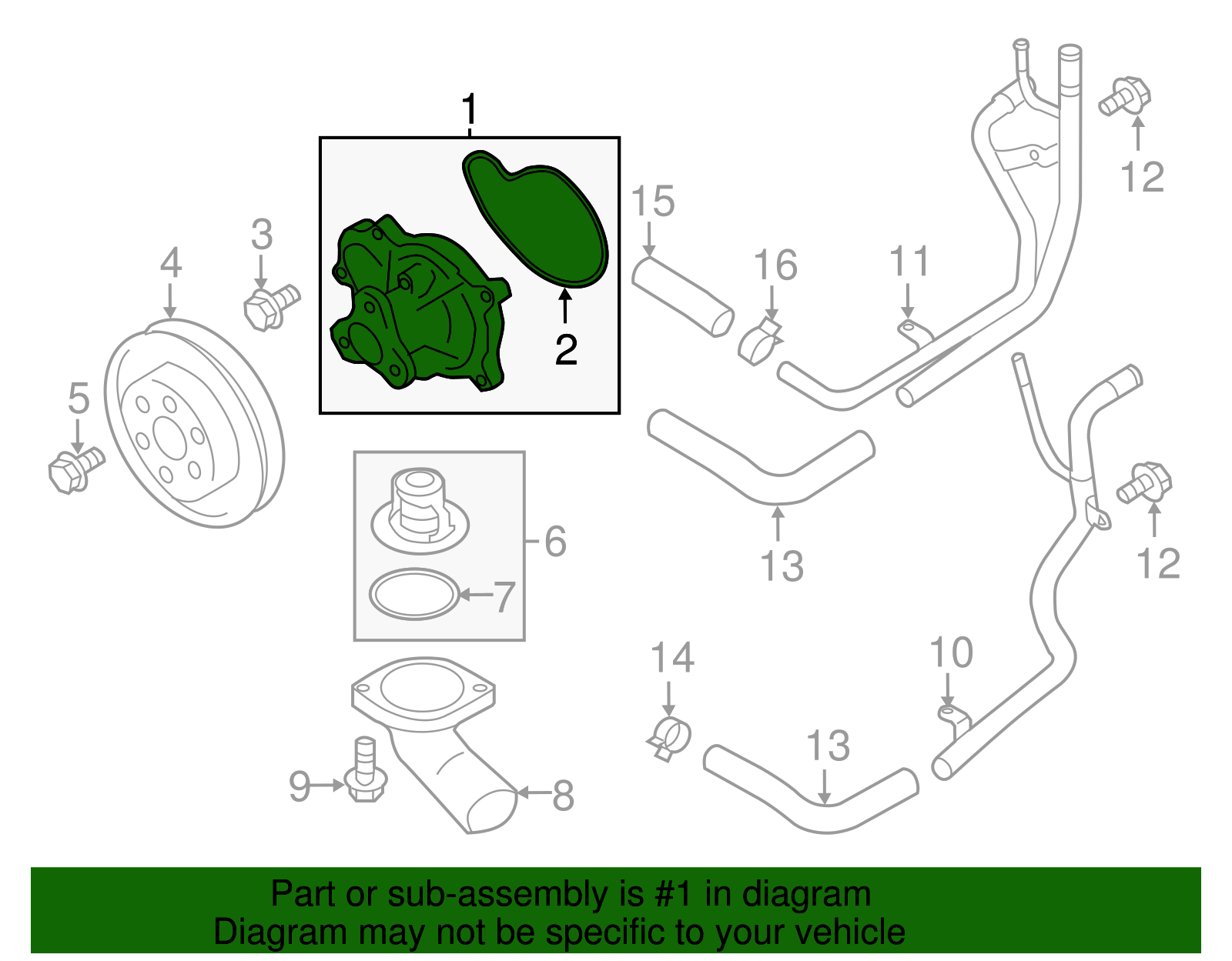 Water Pump - Scion (SU003-00401)