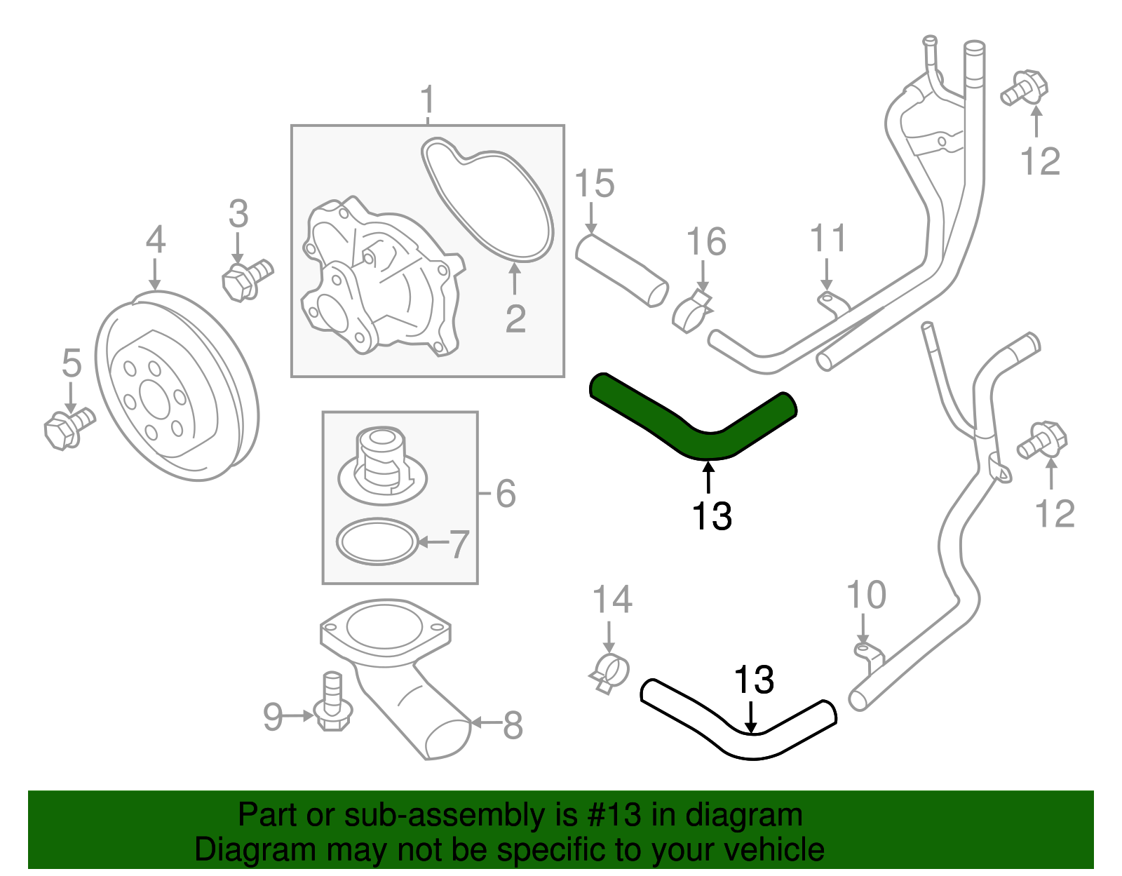 By-Pass Hose - Scion (SU003-03434)