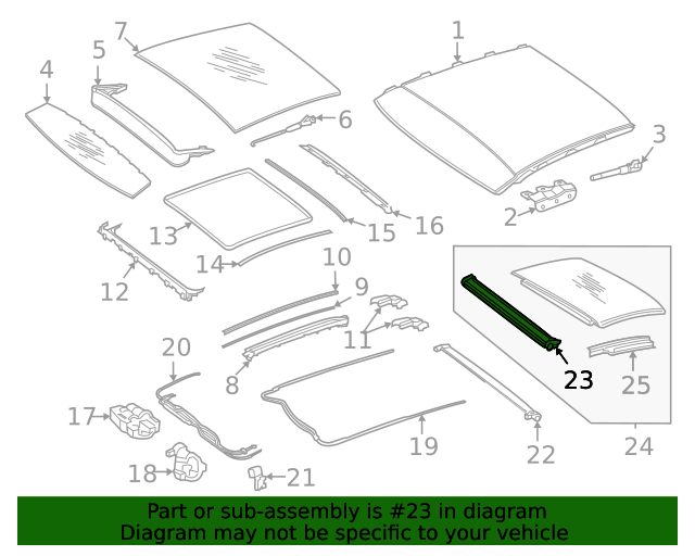 205-780-58-00-64-9F67 - Sunshade For 2015-2021 Mercedes-Benz 