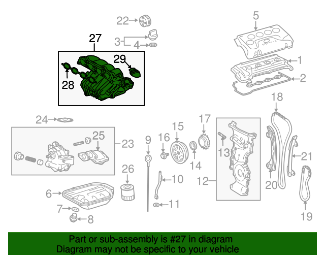 20042006 Toyota Intake Manifold 1712028101 Toyota Parts