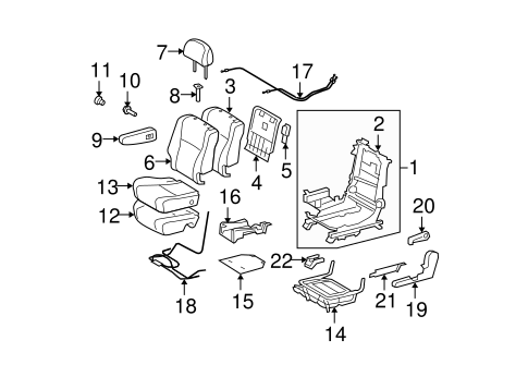 TOYOTA Genuine 71076-48110-A0 Seat Cushion Cover