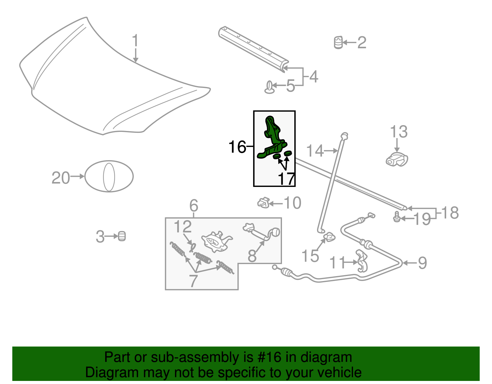 Hinge - Scion (53410-52010)