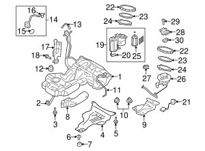 2005-2024 Audi Fuel Pump Gasket WHT-005-184 | Audi USA Parts