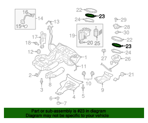 2005-2025 Audi Fuel Pump Gasket WHT-005-184 | Audi USA Parts