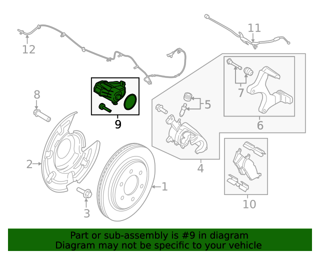 20192023 Ford F150 Parking Brake Actuator kl3z2b712a