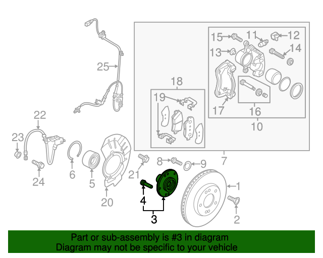 517502K000 Wheel Hub 20102019 Kia Kia.Parts Store