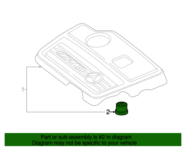 0009914071 Engine Cover Grommet 20132020 MercedesBenz Mercedes