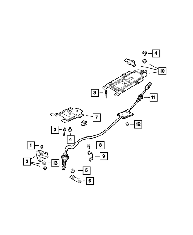 Genuine OEM Shift Cable Bracket Part 68326149AA Fits 20172022 Mopar