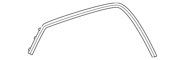 Genuine Mopar Wheel Flare Molding Left 5QJ83TZZAE