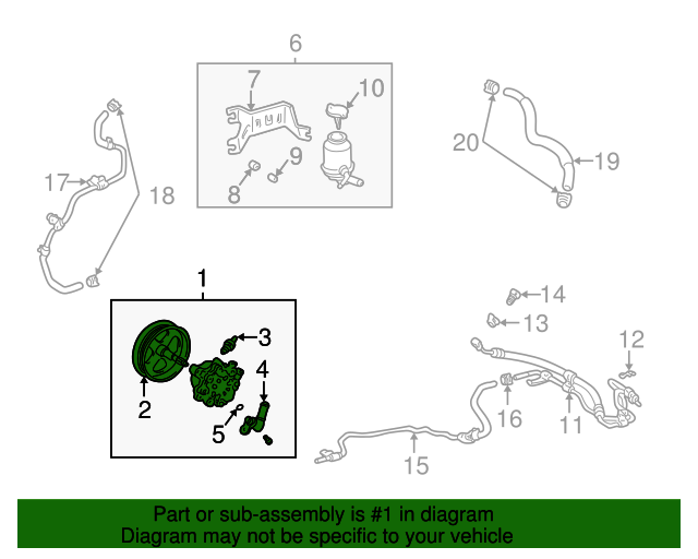 4431048050 Power Steering Pump 20042007 Toyota Highlander Boch