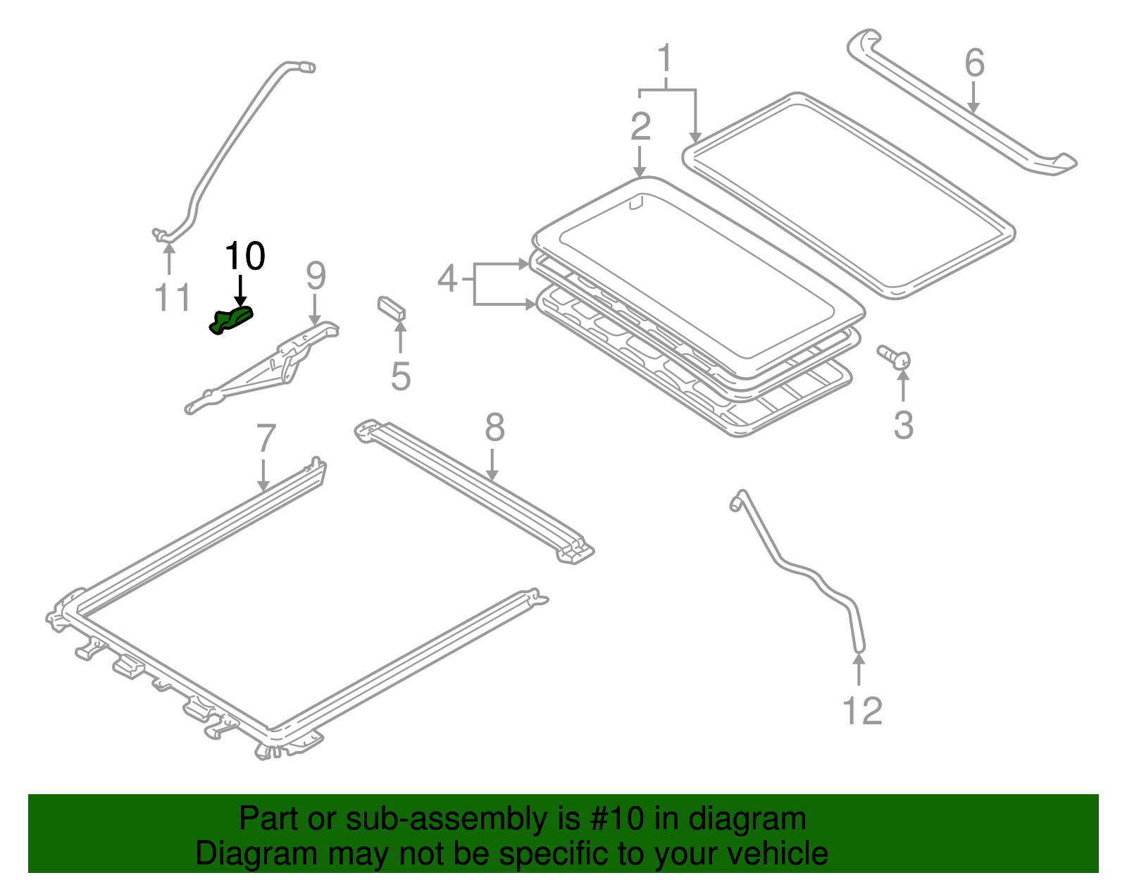 Guide Bracket - Ford (YL8Z-78500A64-AA)