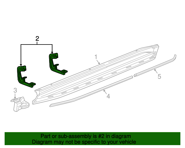 20052020 GM Running Board Bracket 22956467 GM