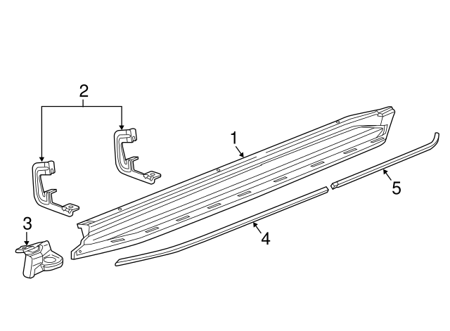 GM OEM Running Board Step-End Cap Right 22935821