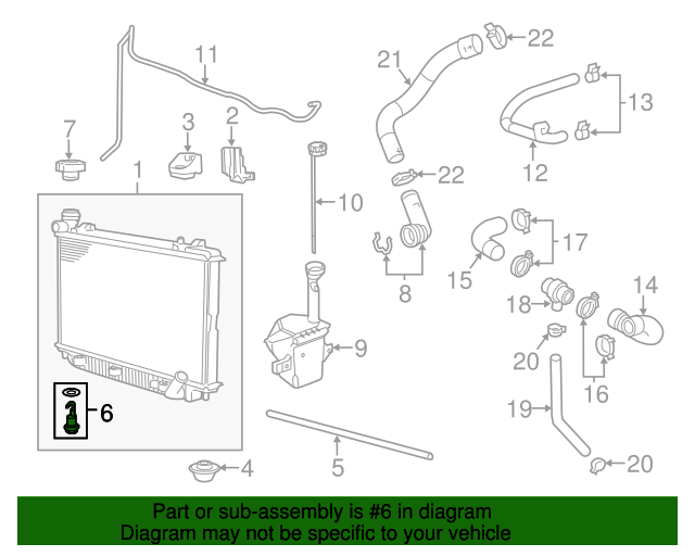 20122017 Chevrolet Radiator Drain Plug 92251618 QuirkParts