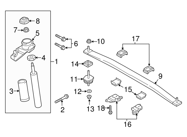 Genuine Suspension Shock Absorber for 2019-2022 Volvo S90 | Part 