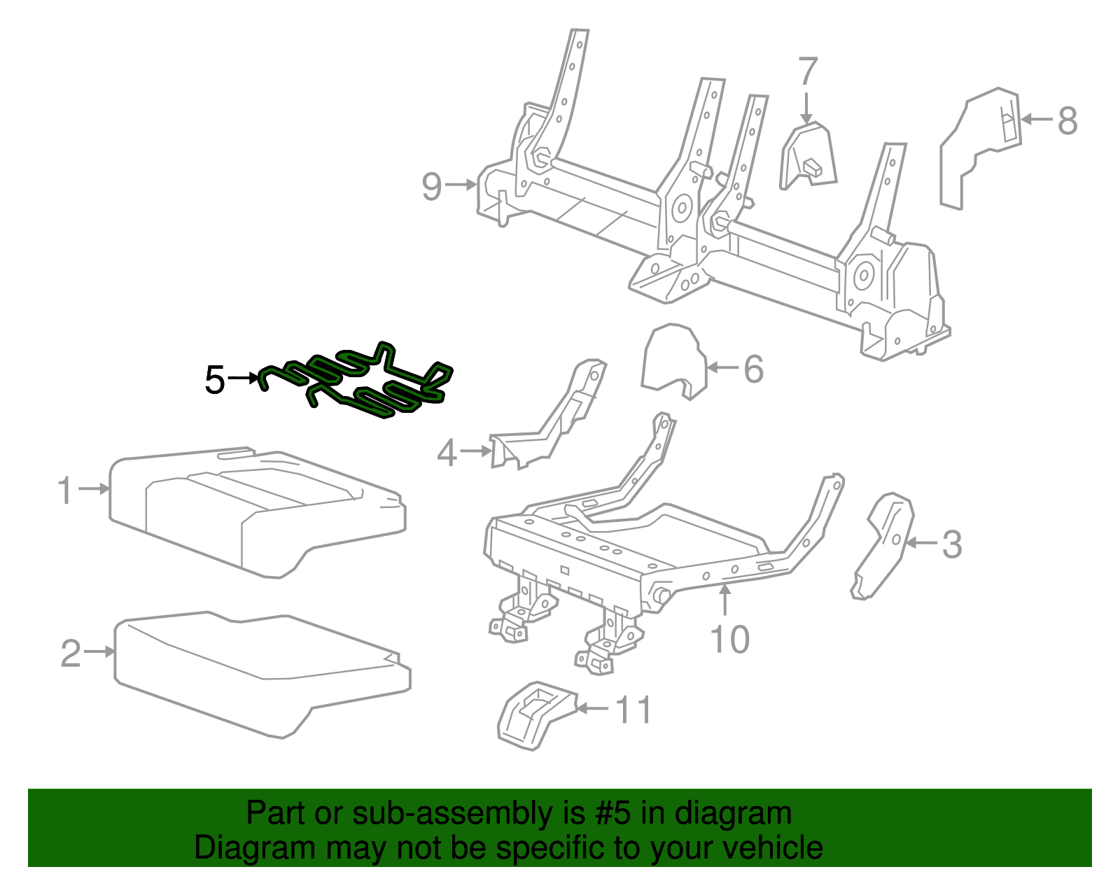 Seat Support - GM (84390944)