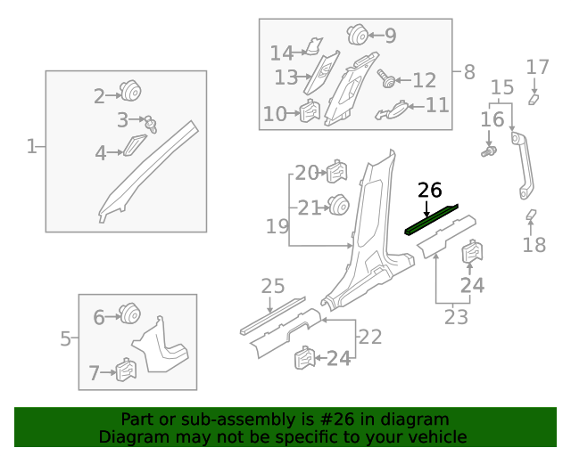 2020 Kia Telluride Rear Sill - Driver's Side (LH) 85877-S9500WK ...