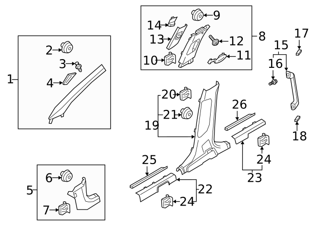 2020 Kia Telluride Rear Sill - Driver's Side (LH) 85877-S9500WK ...