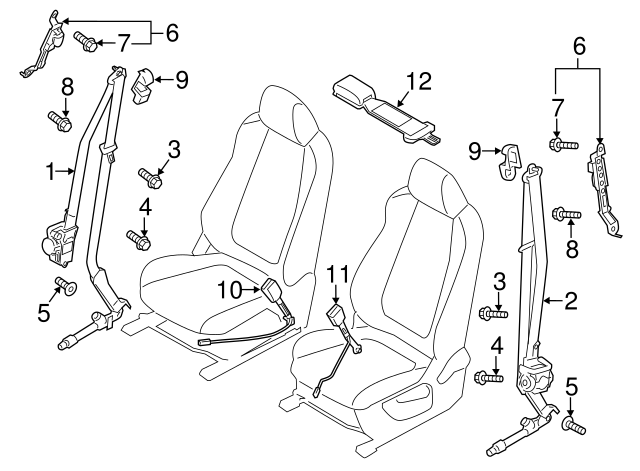 mazda cx 3 seat belt replacement