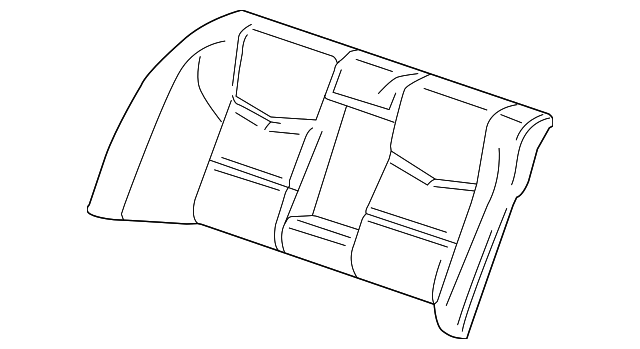 Light Platinum Rear Passenger Side Seat Back Cover - GM (84041285)