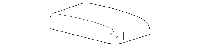 Medium Titanium Passenger Seat Riser Cover - GM (95910747)