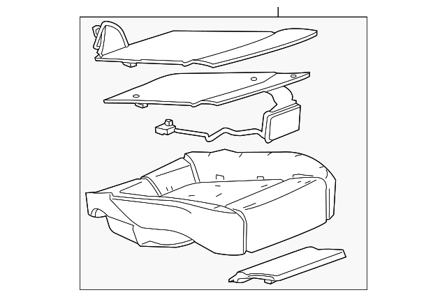 Passenger Side Front Seat Cushion Pad - GM (95077986)
