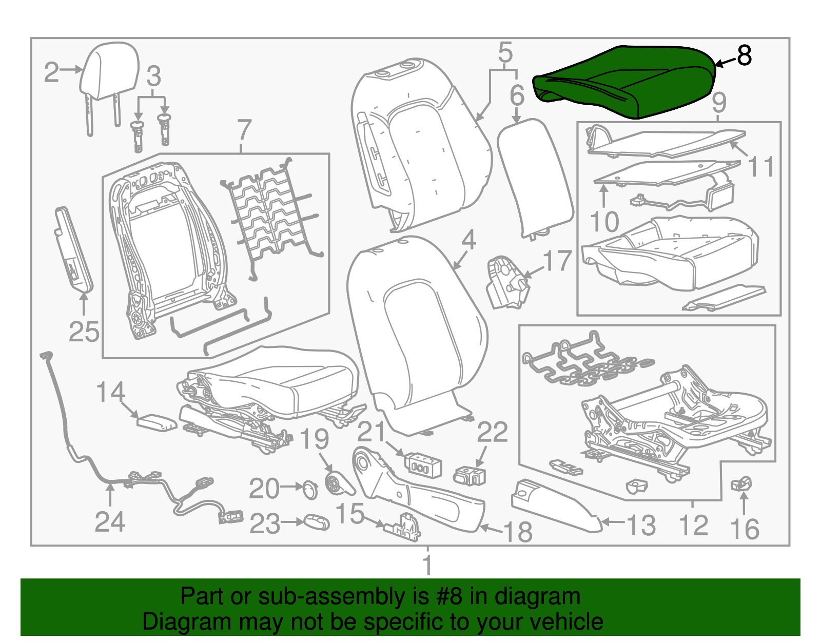 Saddle Up Passenger Seat Cushion Cover - GM (95078181)