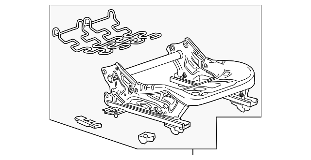 Passenger Side Front Seat Cushion Frame - GM (95077950)