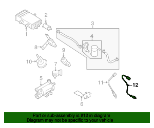 Genuine Oxygen Sensor for 2010-2013 Hyundai Tucson | Part# 39210-2G650 ...