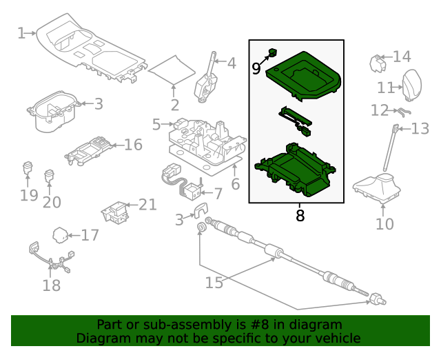 20192022 Subaru Crosstrek Shift Indicator 35170FL200 Subaru Parts Store