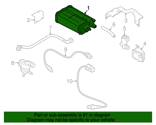 20142018 Kia OEM NEW 1418 Kia Forte Koup Forte Hatchback Vapor Canister Assembly 314102V500