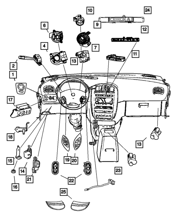 20052007 Mopar Steering Column Housing 5082011AA My Mopar Parts