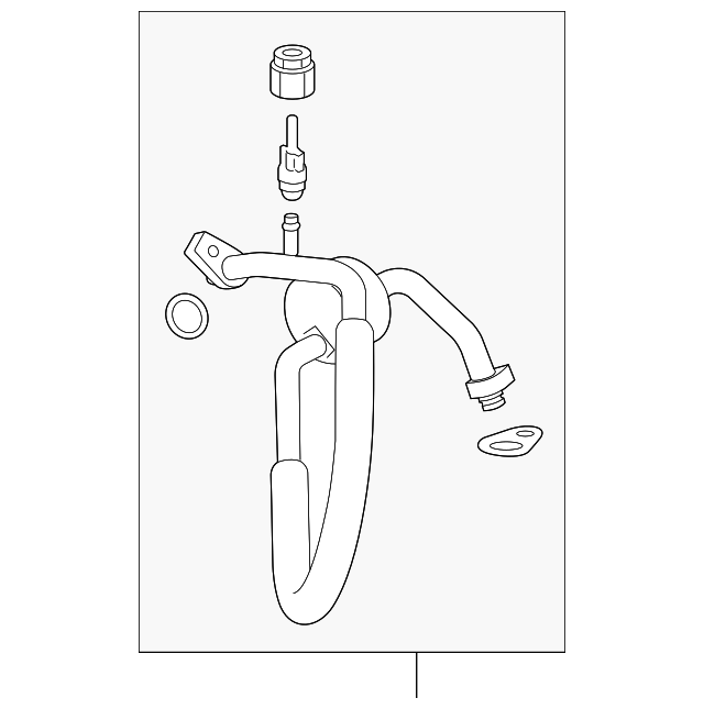 Motorcraft™ A/C Refrigerant Suction Hose - Ford (YF-37568)