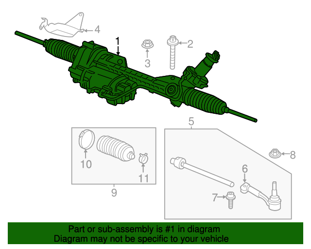 Genuine BMW 32106889103 Rack And Pinion Assembly FREE Shipping