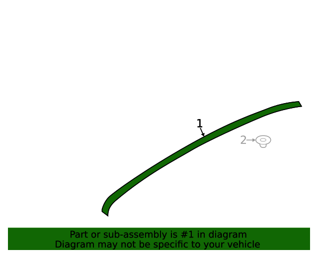 20192023 Ford Ranger Roof Molding KB3Z2151701A Online Ford Parts