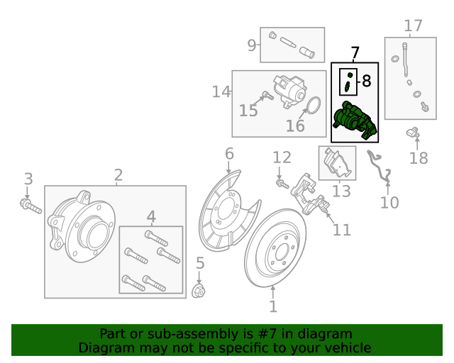 20222023 Ford Escape Disc Brake Caliper NX6Z2553B