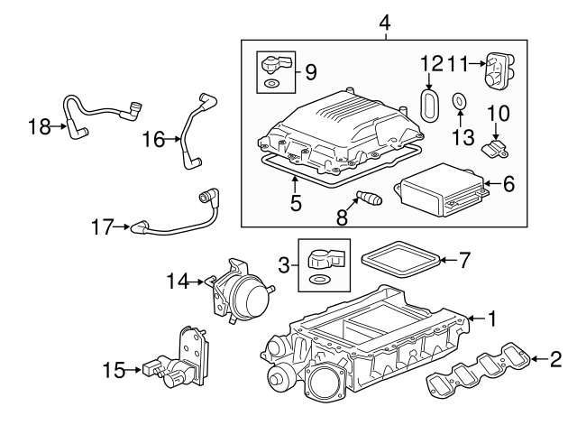 Genuine GM Sensor 12614717