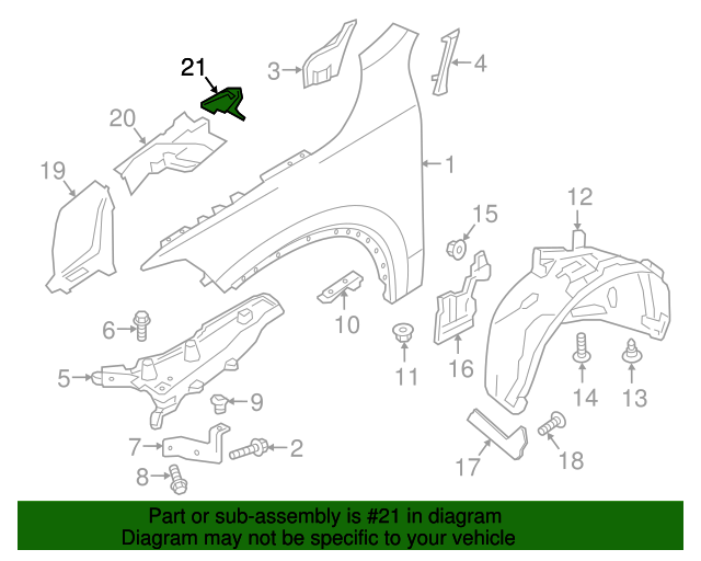 31352748 - Fender Seal 2016-2023 Volvo XC90 | AutoNationParts.com