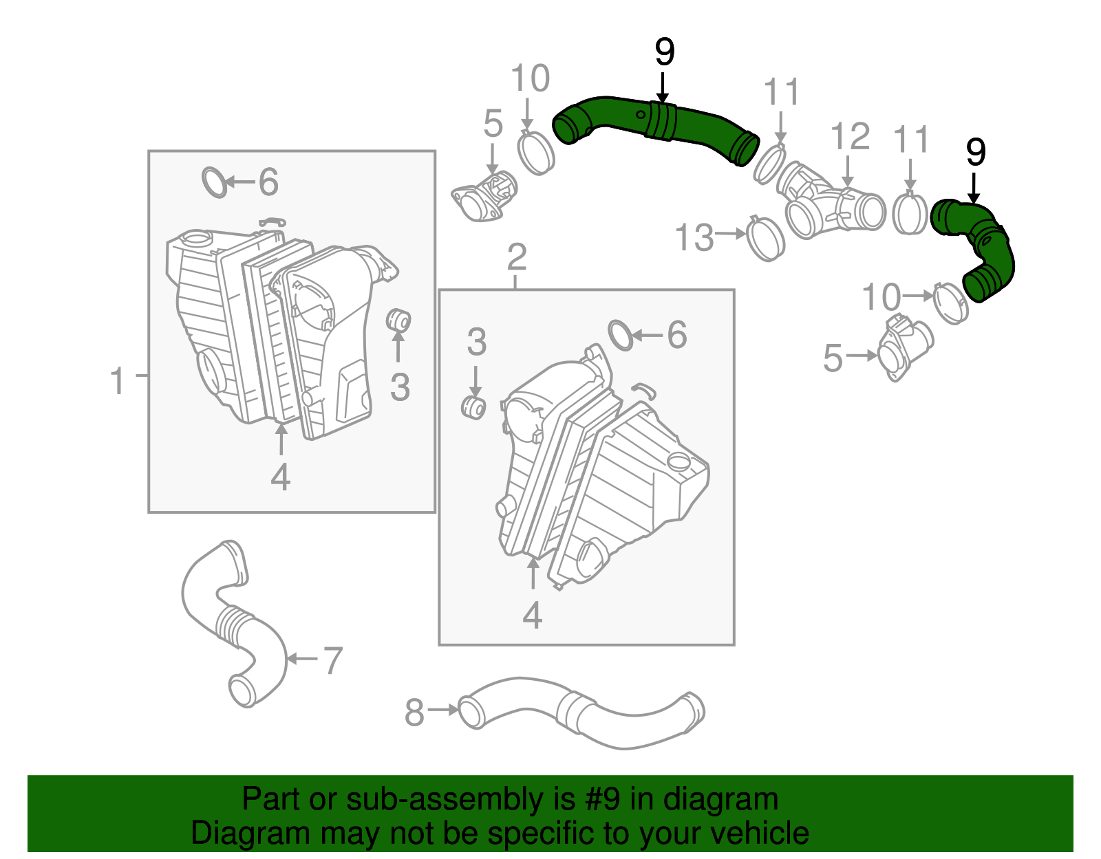 Connector Pipe - Volkswagen (7L6-129-684-A)